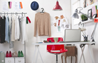 Answer HAT, COMPUTER, PULLOVER, HELMET, LAMP, CLOTHING RACK, ROSE, BULB