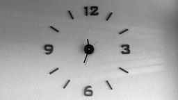 Risposta orologio, secondi, rotazione, tempo, minuti, ore