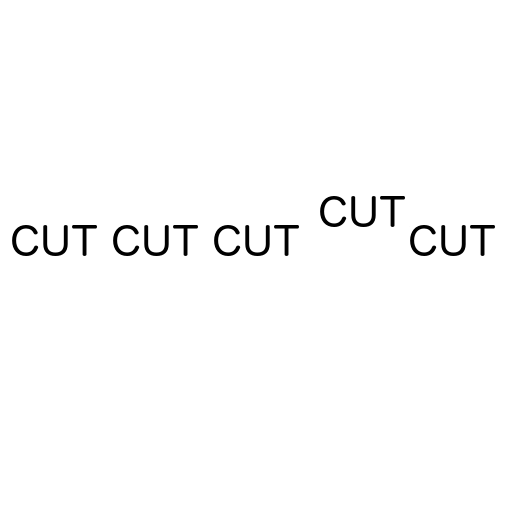 Dingbats CUT CUT CUT CUT