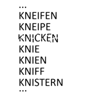 Dingbats KNEIFEN KNEIPE