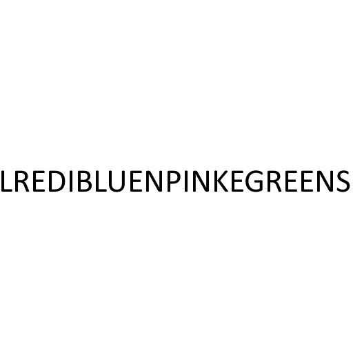 Dingbats LREDIBLUENPINKEGREENS