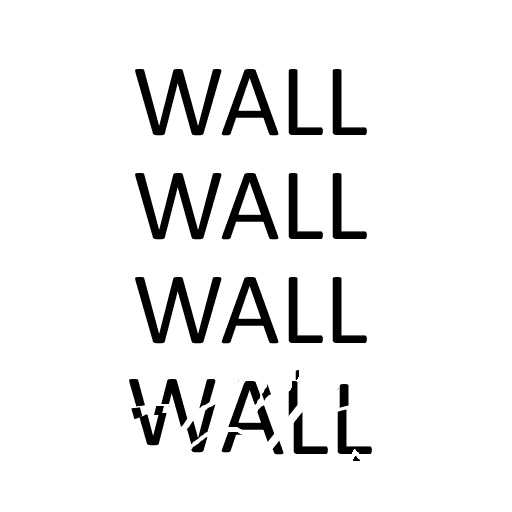 Dingbats WALL WALL WALL WALL